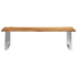 Rustika Rowe -  3 Piece Dining Set Solid Acacia Wood Brown